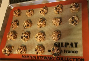 cookie--dough on pan